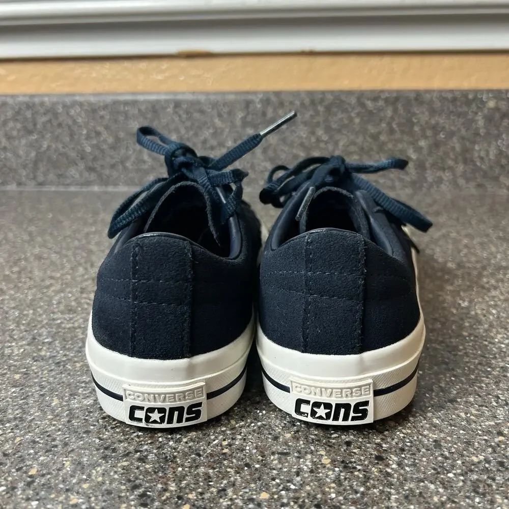 Converse One Star PRO Womens 5 Blue Suede Sneaker Lace Up Low Skate Shoe Men 3.5 - Picture 9 of 11